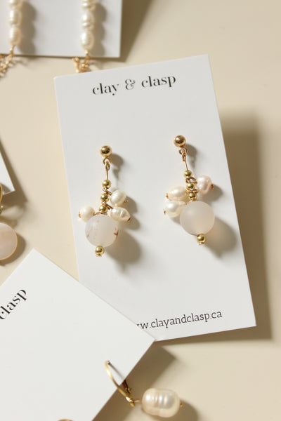 Small Drop Earrings | Brass + Elements Collection